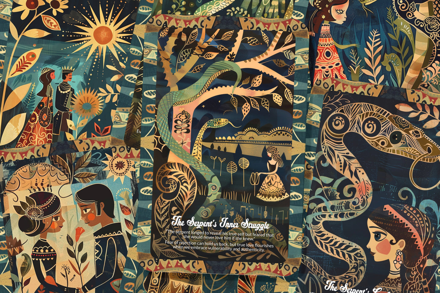 The Green Serpent - 22 Oracle Cards - Transform Through Renewal and Deep Wisdom