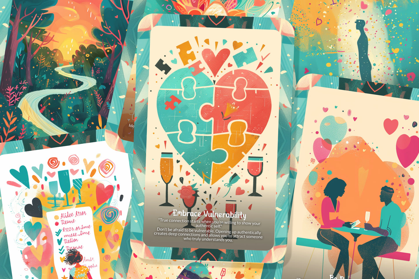 Dating Confidence Booster Cards – Radiate Confidence & Charisma – Empowered Love & Connection 22-Card Deck