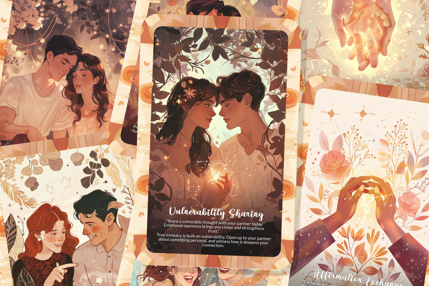 Couples Deepening Deck – Strengthen Your Relationship Bond – Intimacy, Trust & Growth 22-Card Deck
