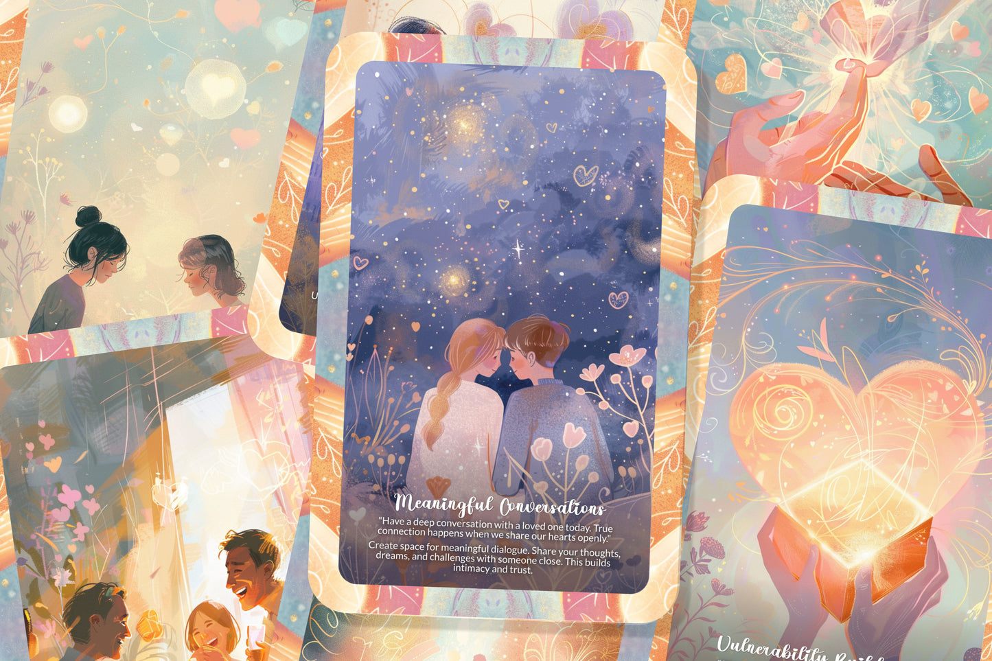 Love & Connection Oracle – Deepen Romantic Bonds – Heartfelt Wisdom & Spiritual Love 22-Card Deck