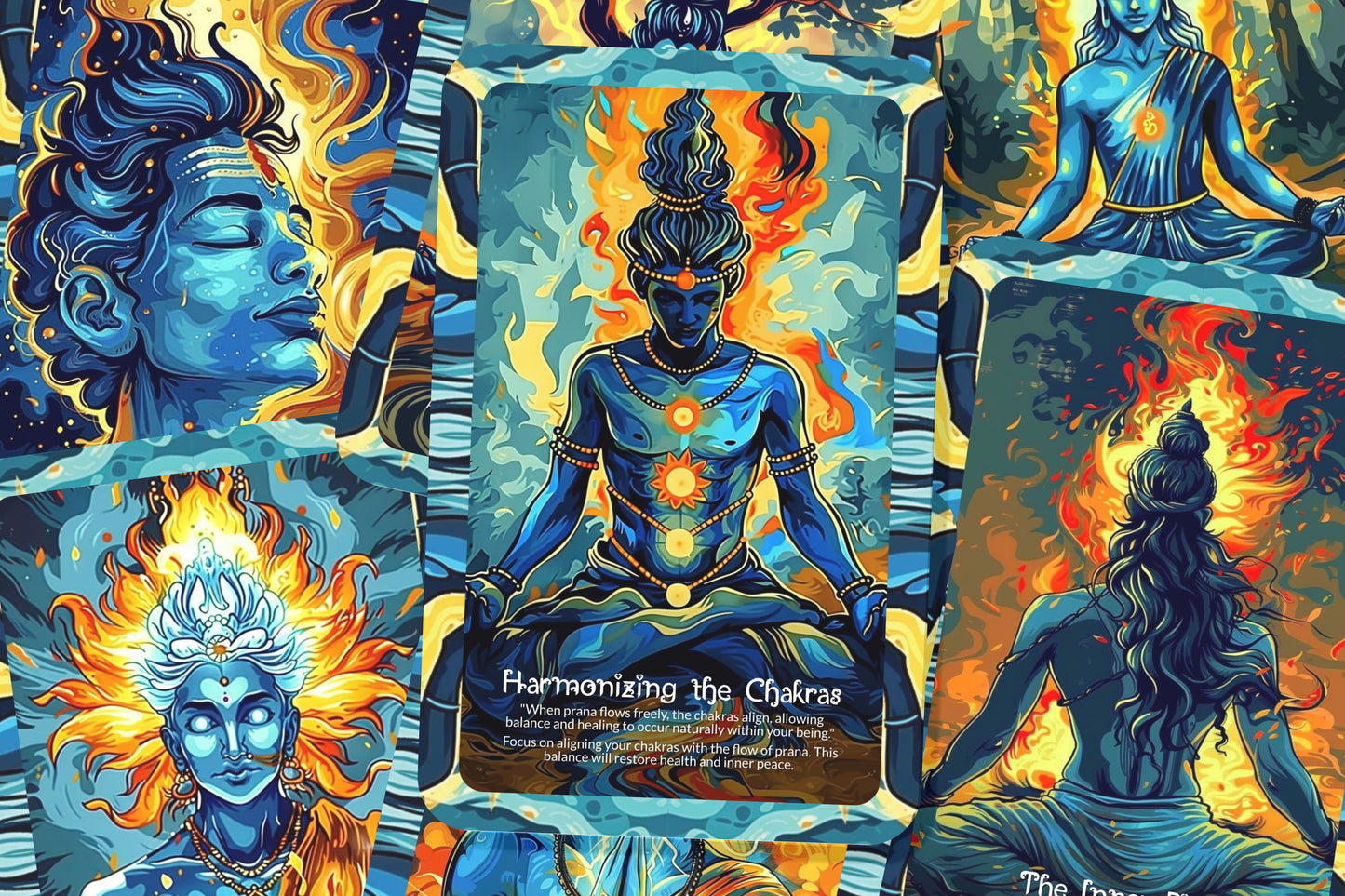 The Flow of Prana – A Life Force Oracle Deck – 22 Oracle Cards – Vital Energy Wisdom of India