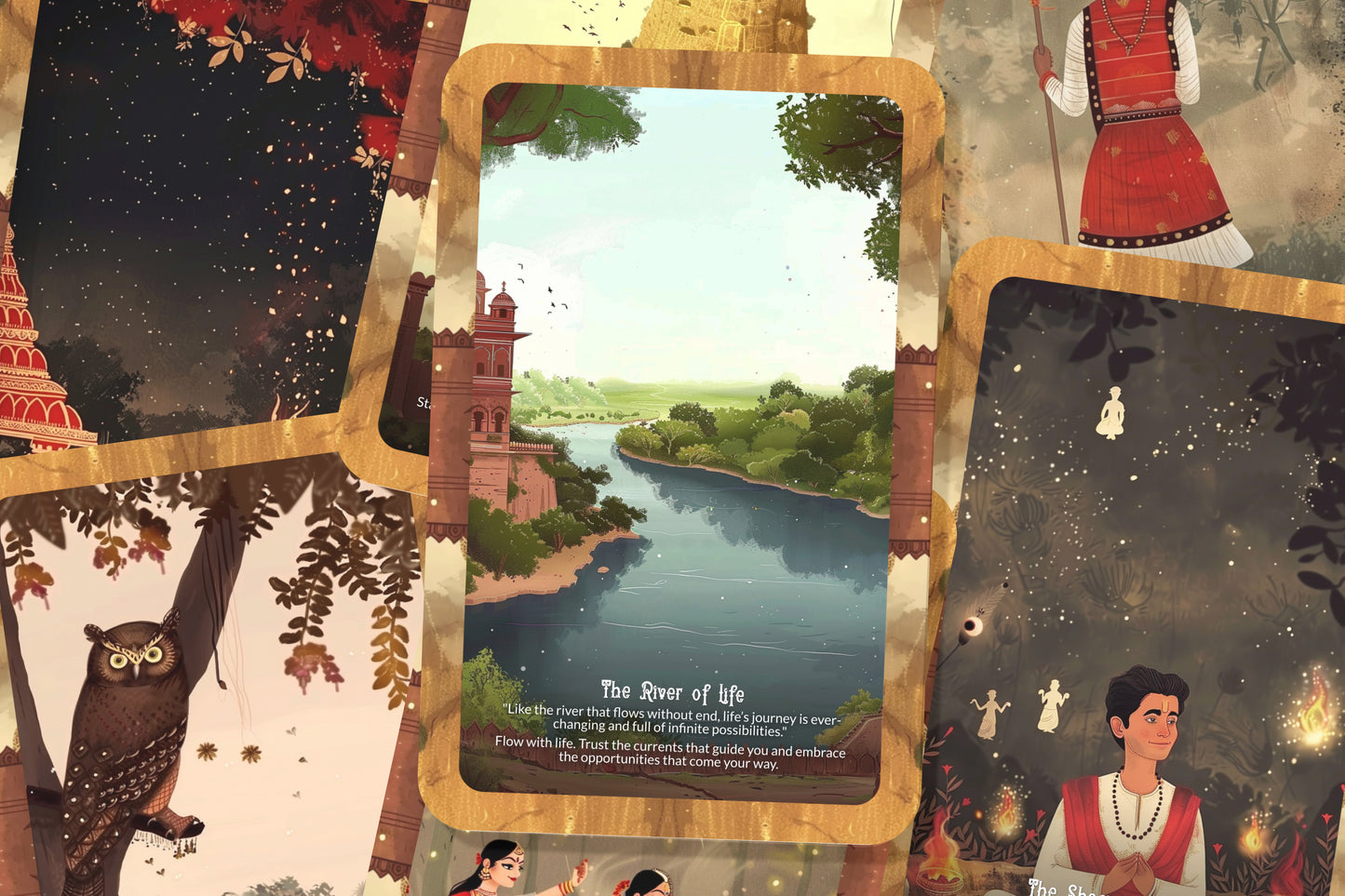 The Mizo Tribe Oracle – A Highland Spirit Oracle Deck – 22 Oracle Cards – Sacred Wisdom of Mizoram