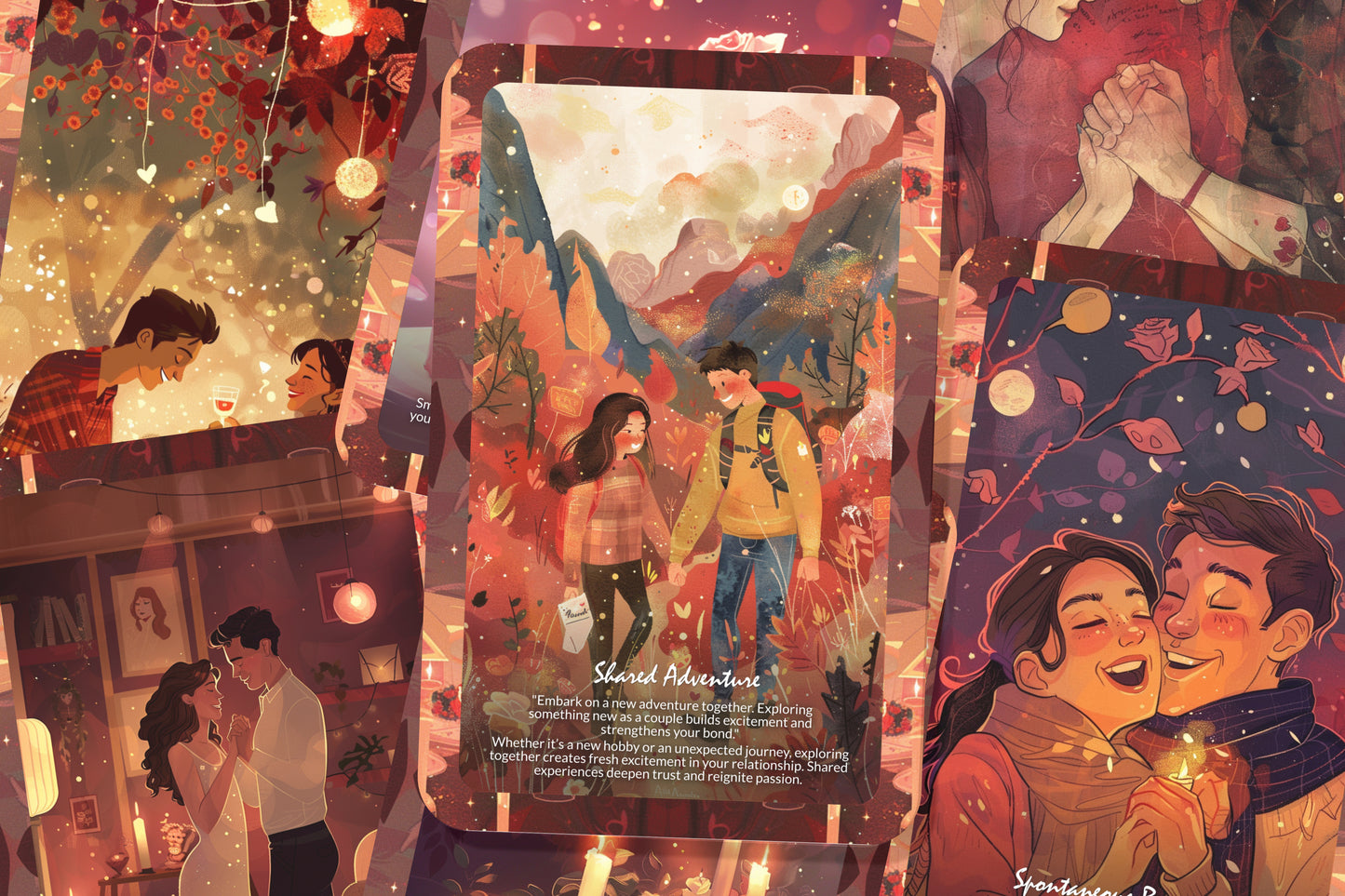 Rekindling Romance Oracle – Reignite Passion & Intimacy – Reconnect With Heart & Soul 22-Card Deck