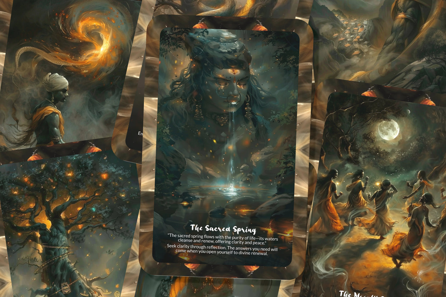 The Mystic Naga Hills Oracle – A Sacred Geography Divination Deck – 22 Oracle Cards – North East India’s Spirit Realm