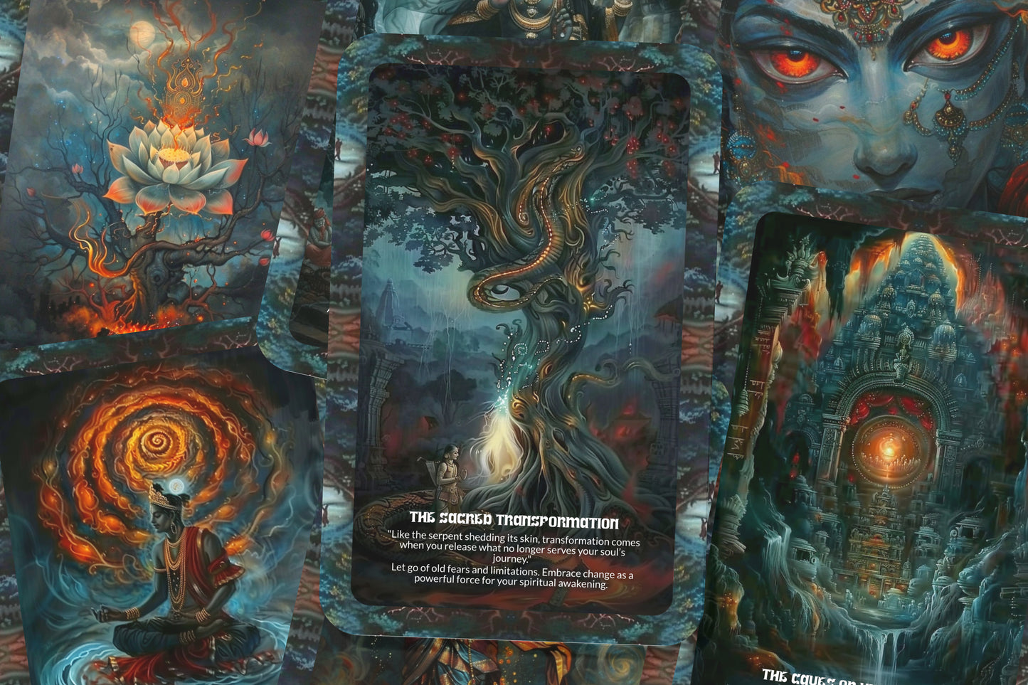 The Prophecy of Patal Bhairavi – A Dark Goddess Oracle Deck – 22 Oracle Cards – Andhra Pradesh’s Tantric Power