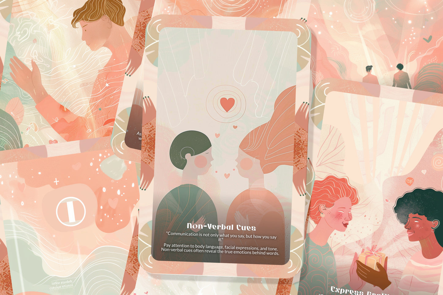 Heart-Centered Communication Cards – Speak From the Soul – Deep Listening & Loving Expression 22-Card Deck