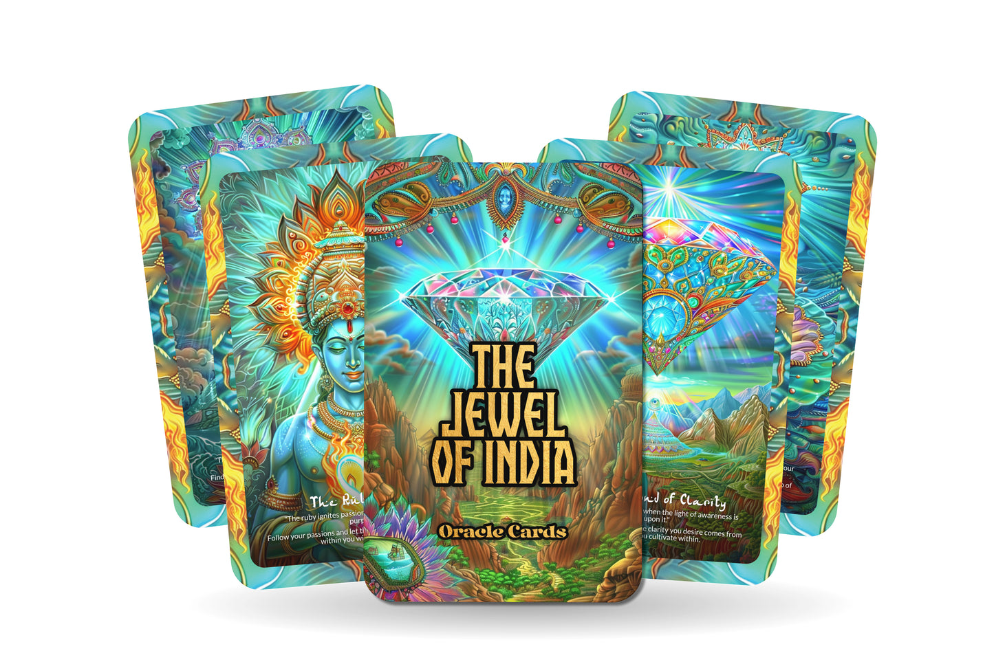 The Jewel of India – A Divine Beauty Oracle Deck – 22 Oracle Cards – Sacred Soul of Bharatvarsha