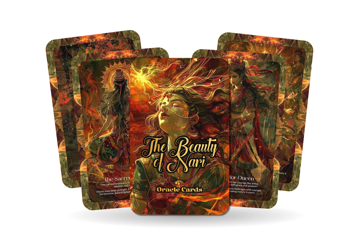 The Beauty of Nari Oracle: Celebrate the divine feminine with this 22-card deck, guiding you on a journey of self-love, empowerment, and spiritual growth.