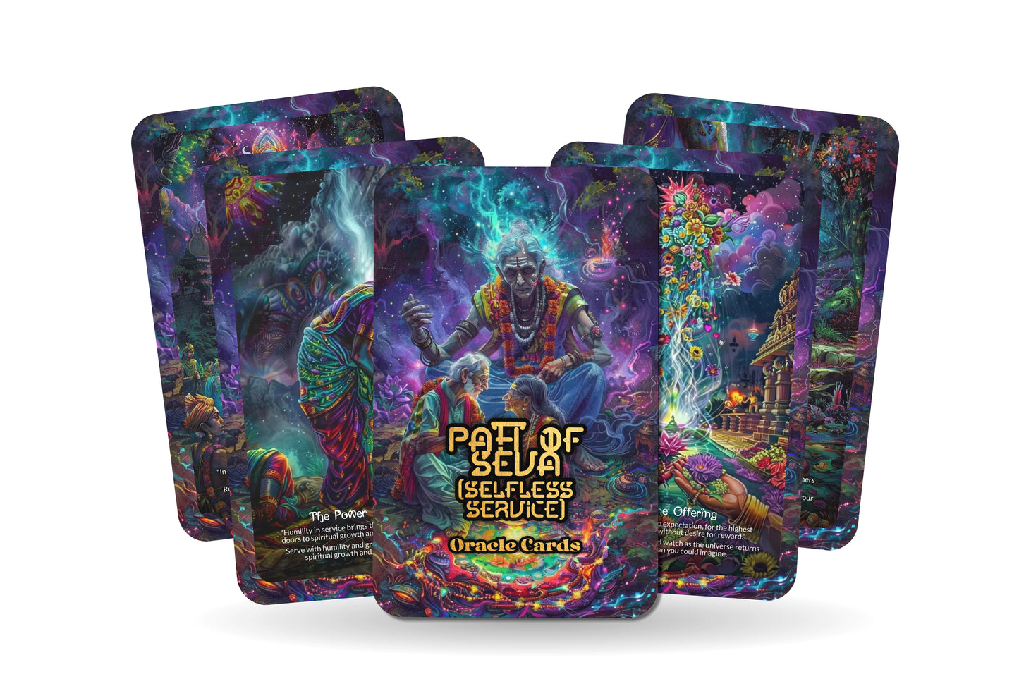 Path of Seva Selfless Service Oracle: Cultivate compassion and kindness with this 22-card deck, inspiring a life of purpose and meaning through selfless service.