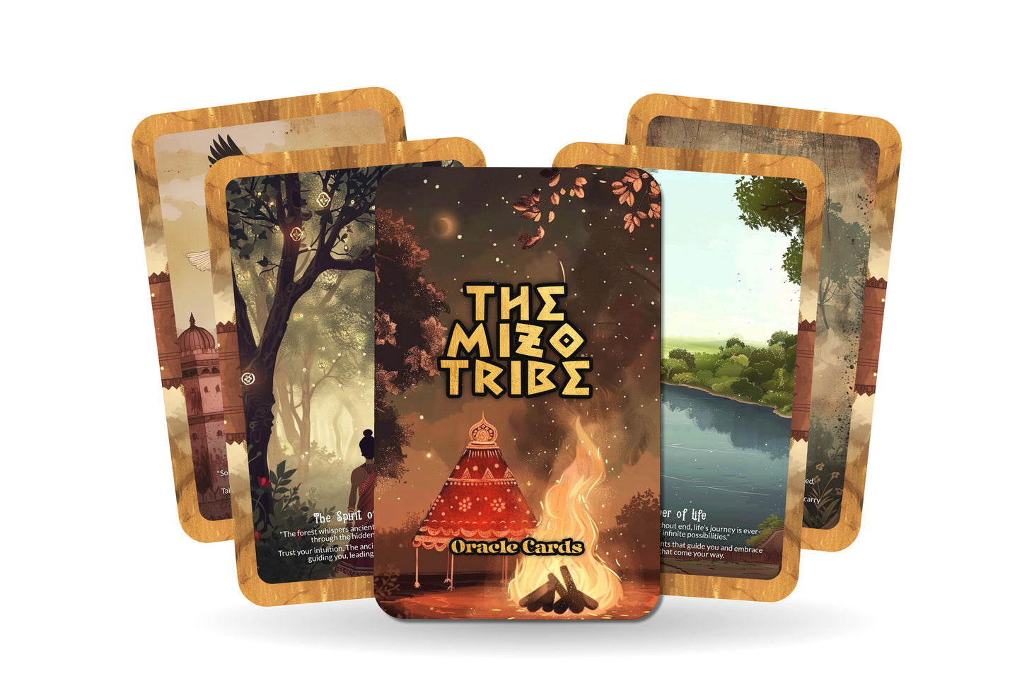 The Mizo Tribe Oracle – A Highland Spirit Oracle Deck – 22 Oracle Cards – Sacred Wisdom of Mizoram