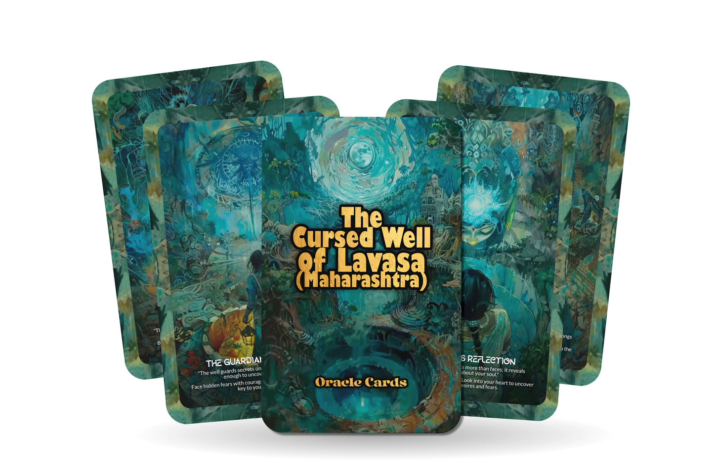 The Cursed Well of Lavasa – A Shadow Work Oracle Deck – 22 Oracle Cards – Maharashtra's Haunted Secrets