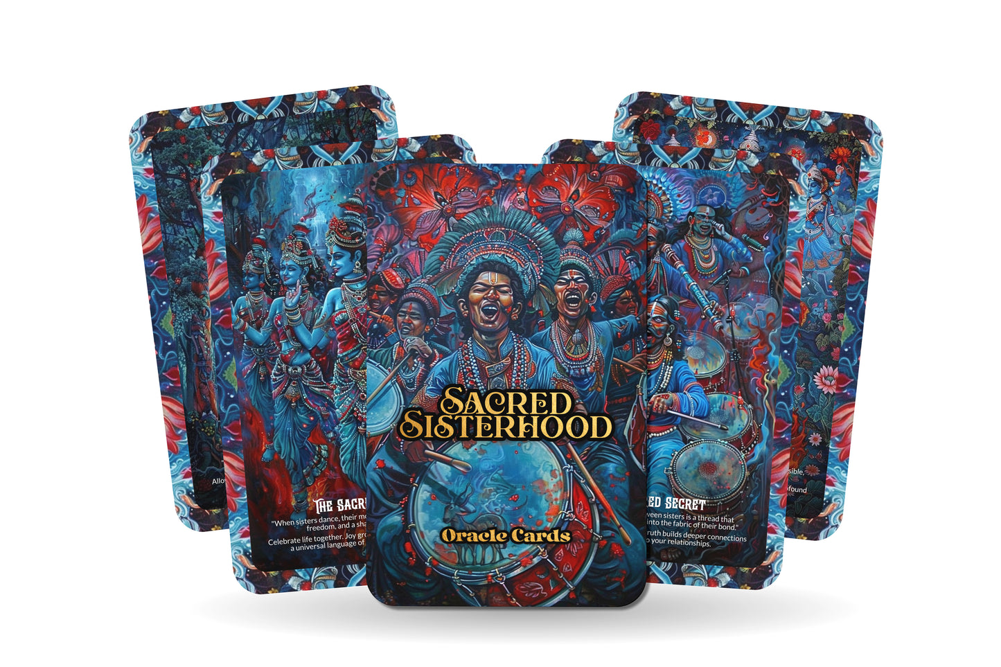 Sacred Sisterhood Oracle: Celebrate the power of feminine connection with this 22-card deck, nurturing sisterhood and inner wisdom.