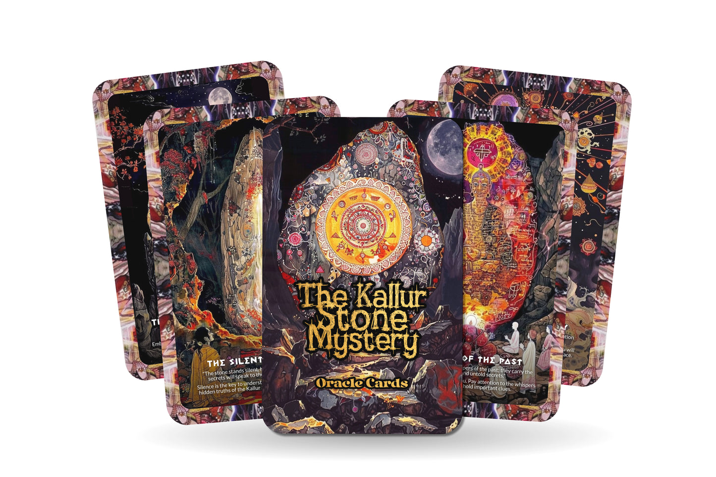 The Kallur Stone Mystery – A Forgotten Wisdom Oracle Deck – 22 Oracle Cards – Karnataka’s Sacred Enigma