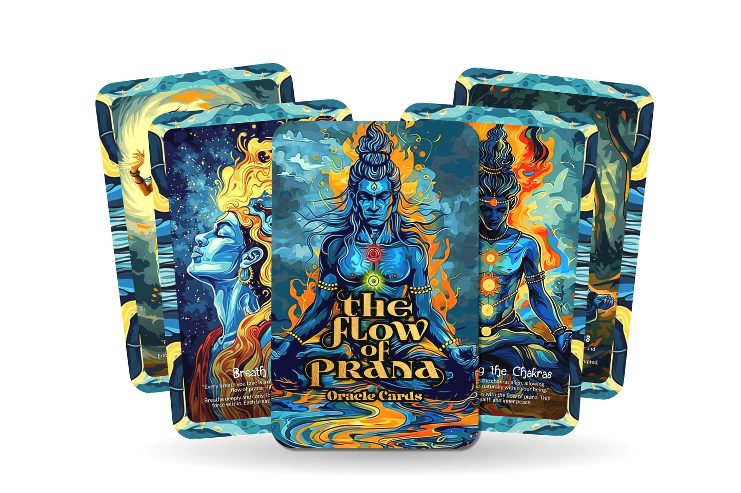 The Flow of Prana – A Life Force Oracle Deck – 22 Oracle Cards – Vital Energy Wisdom of India