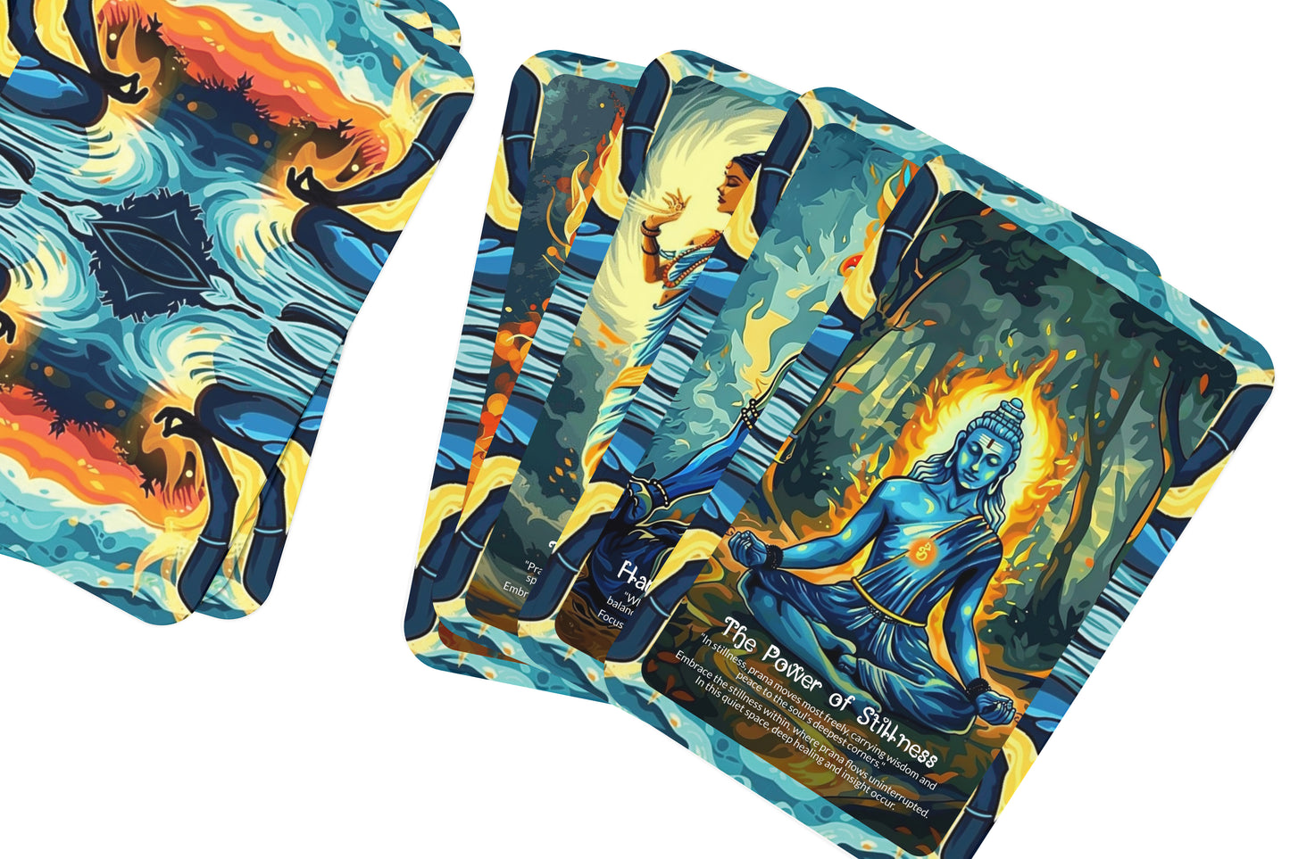 The Flow of Prana – A Life Force Oracle Deck – 22 Oracle Cards – Vital Energy Wisdom of India