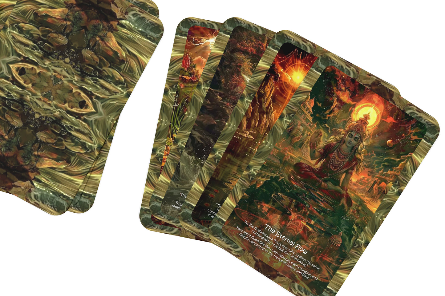 The Sacred Flow of the Brahmaputra – A River Spirit Oracle Deck – 22 Oracle Cards – Himalayan Water Wisdom