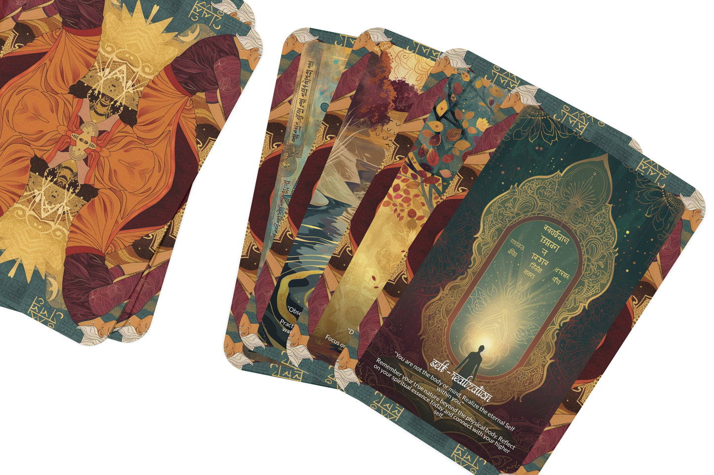Bhagavad Gita Transformation Cards – Ancient Wisdom for Modern Souls – Divine Insight & Dharma 22-Card Deck