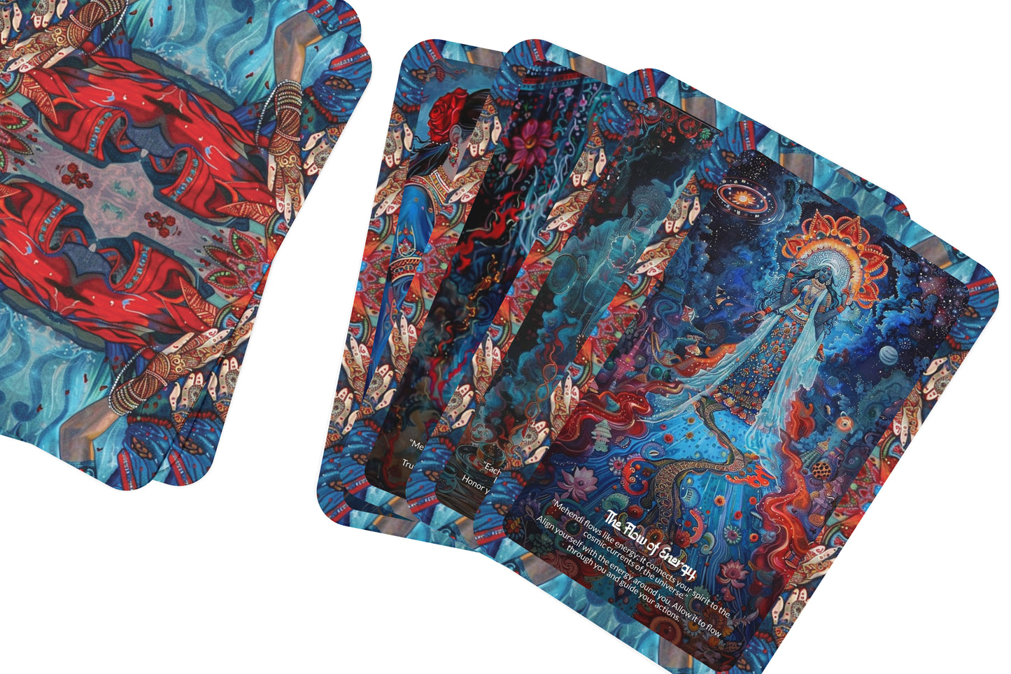 The Mehendi Oracle – A Ritual Beauty Oracle Deck – 22 Oracle Cards – Sacred Adornments of India