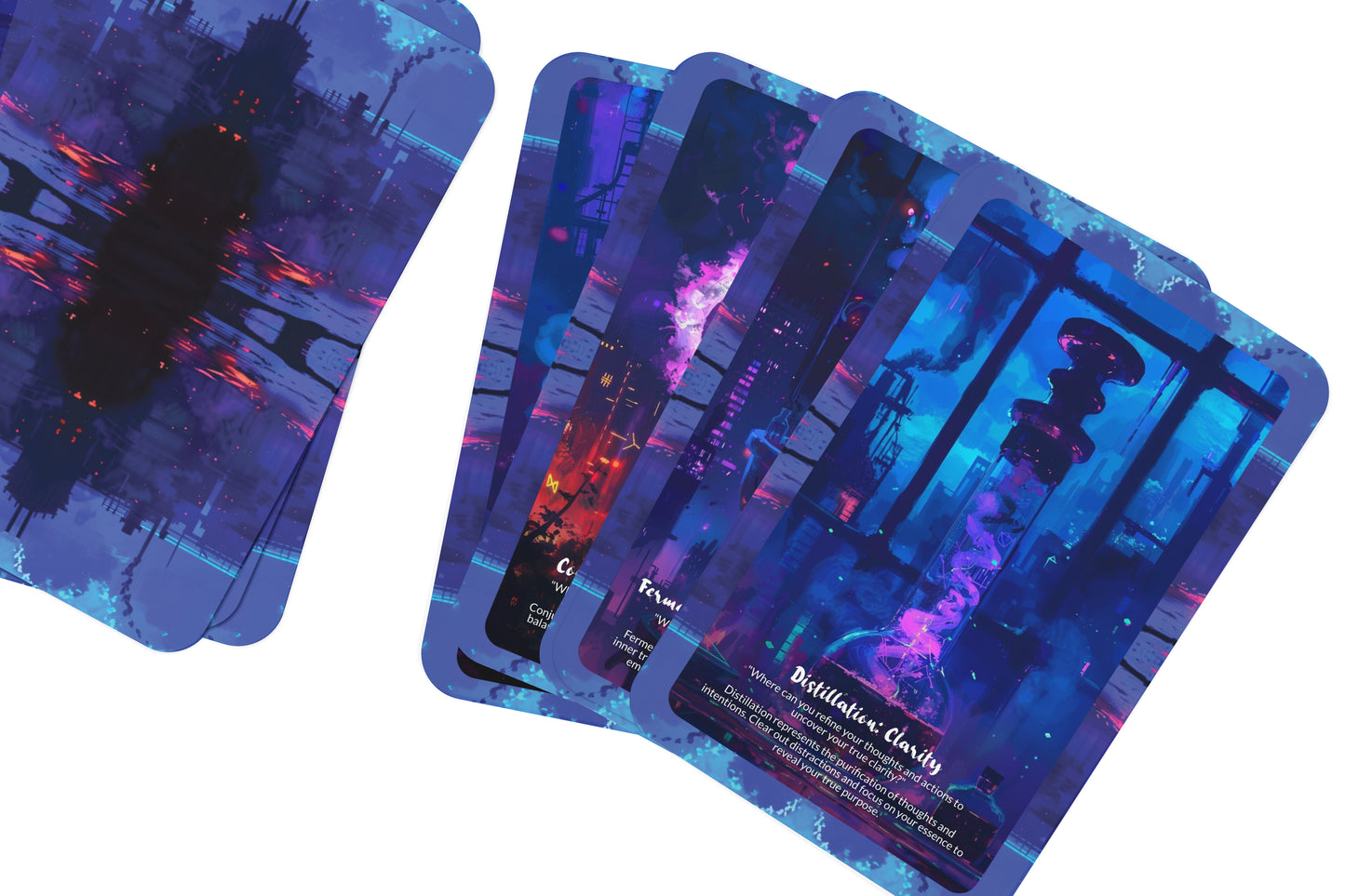 Alchemy of Transformation Oracle – Awaken Your Inner Alchemist – Spiritual Wisdom & Sacred Change 22-Card Deck