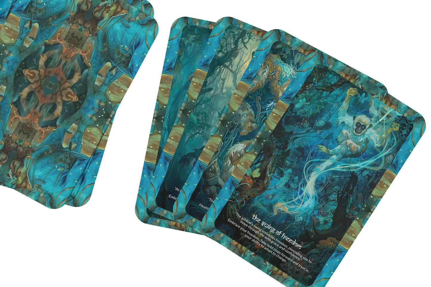 The Voice of the Hoolock Gibbon – A Primal Spirit Oracle Deck – 22 Oracle Cards – Mystical Calls of Arunachal