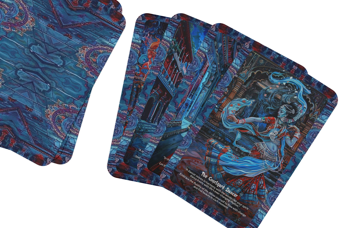 The Painted Havelis Oracle – A Wall Story Oracle Deck – 22 Oracle Cards – Rajasthan’s Living Frescoes