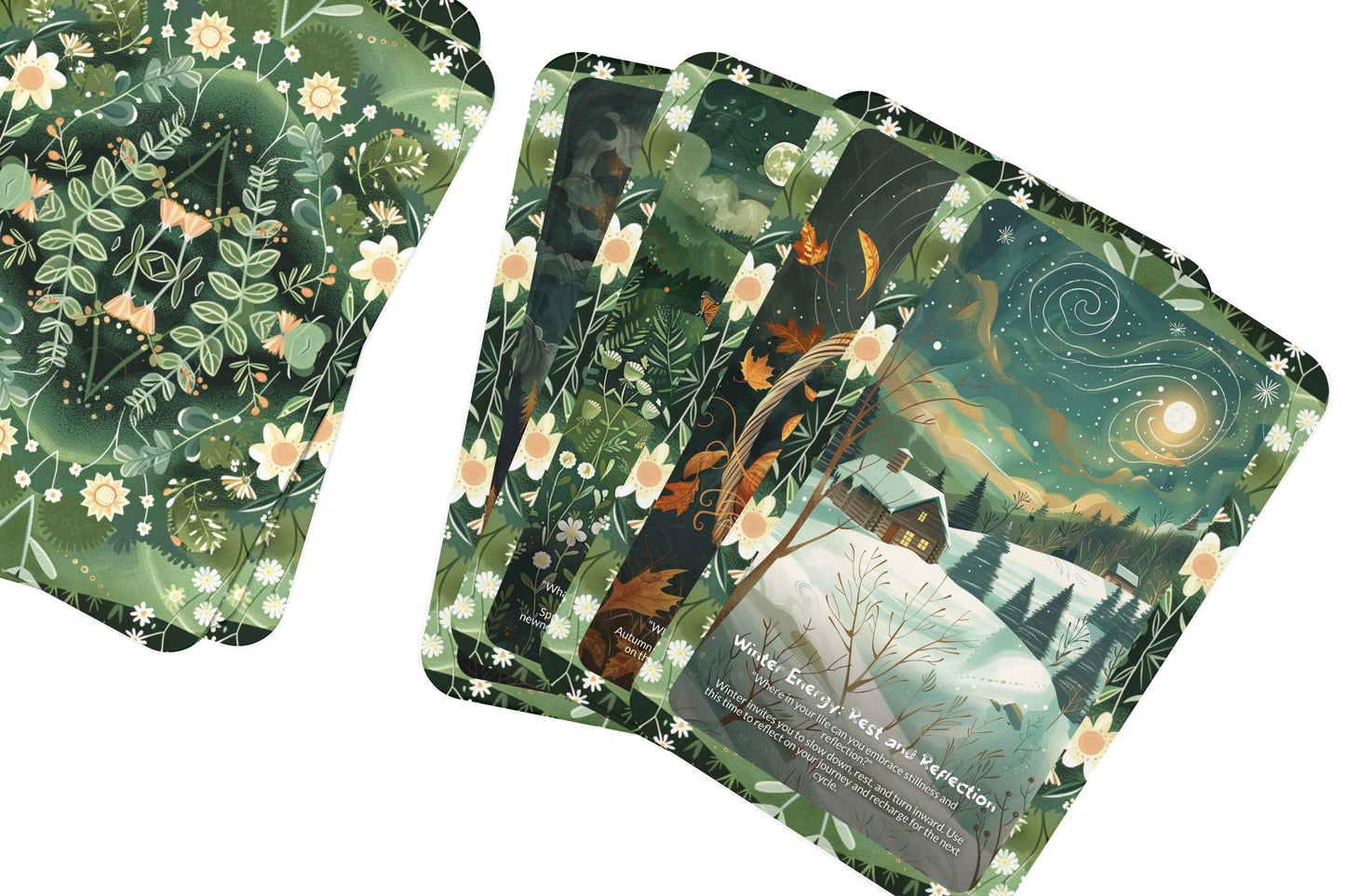 Cycles & Rhythms Insight Cards – Flow With Life’s Seasons – Align With Natural Energy Patterns 22-Card Deck