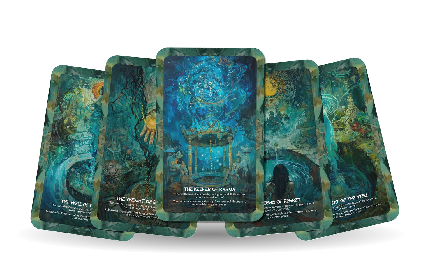 The Cursed Well of Lavasa – A Shadow Work Oracle Deck – 22 Oracle Cards – Maharashtra's Haunted Secrets