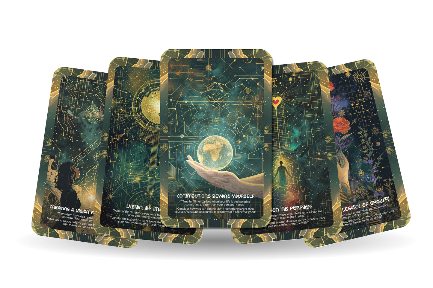 Purpose & Legacy Vision Deck – Live With Intention – Define Your Path & Life Mission 22-Card Deck