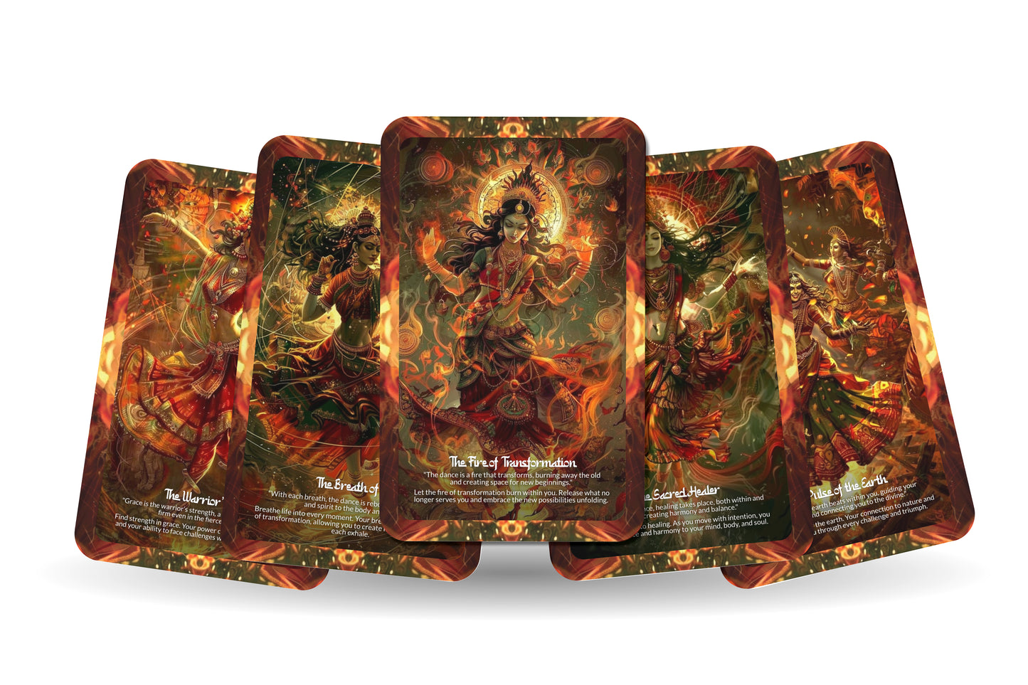 The Bhil Tribe’s Spirit Dancer Madhya Pradesh Oracle: Connect with the vibrant spirit of the Bhil tribe with this 22-card deck, inspiring creativity, self-expression, and cultural heritage.