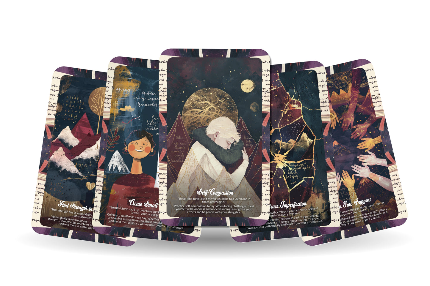 Resilience Builder Cards – Cultivate Inner Strength – Bounce Back From Life’s Challenges 22-Card Deck