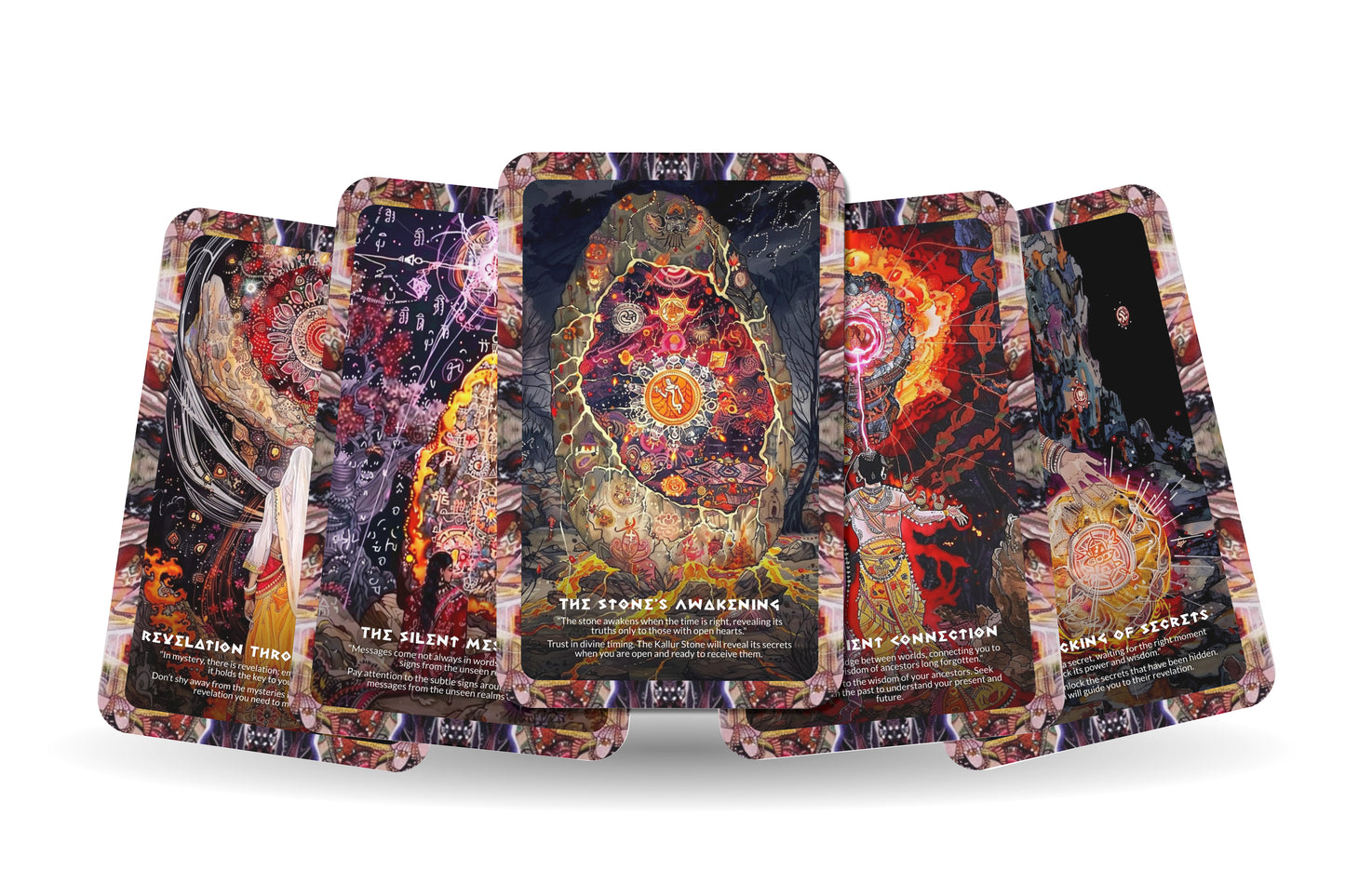 The Kallur Stone Mystery – A Forgotten Wisdom Oracle Deck – 22 Oracle Cards – Karnataka’s Sacred Enigma