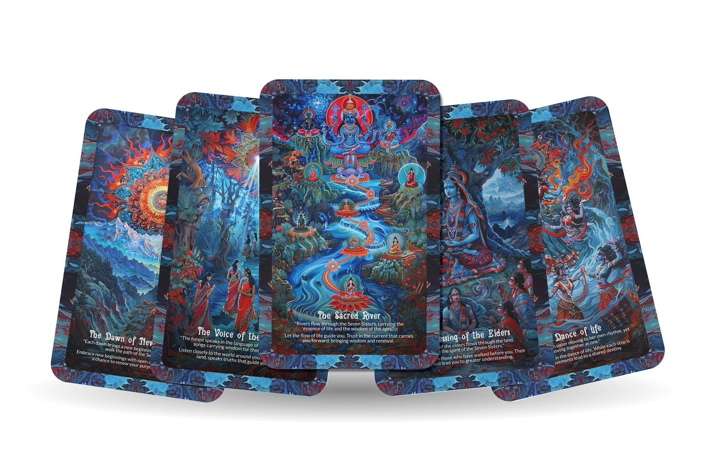 Seven Sisters’ Embrace Oracle: Connect with the celestial wisdom of the Seven Sisters with this 22-card deck, guiding you on a journey of self-love and spiritual growth.