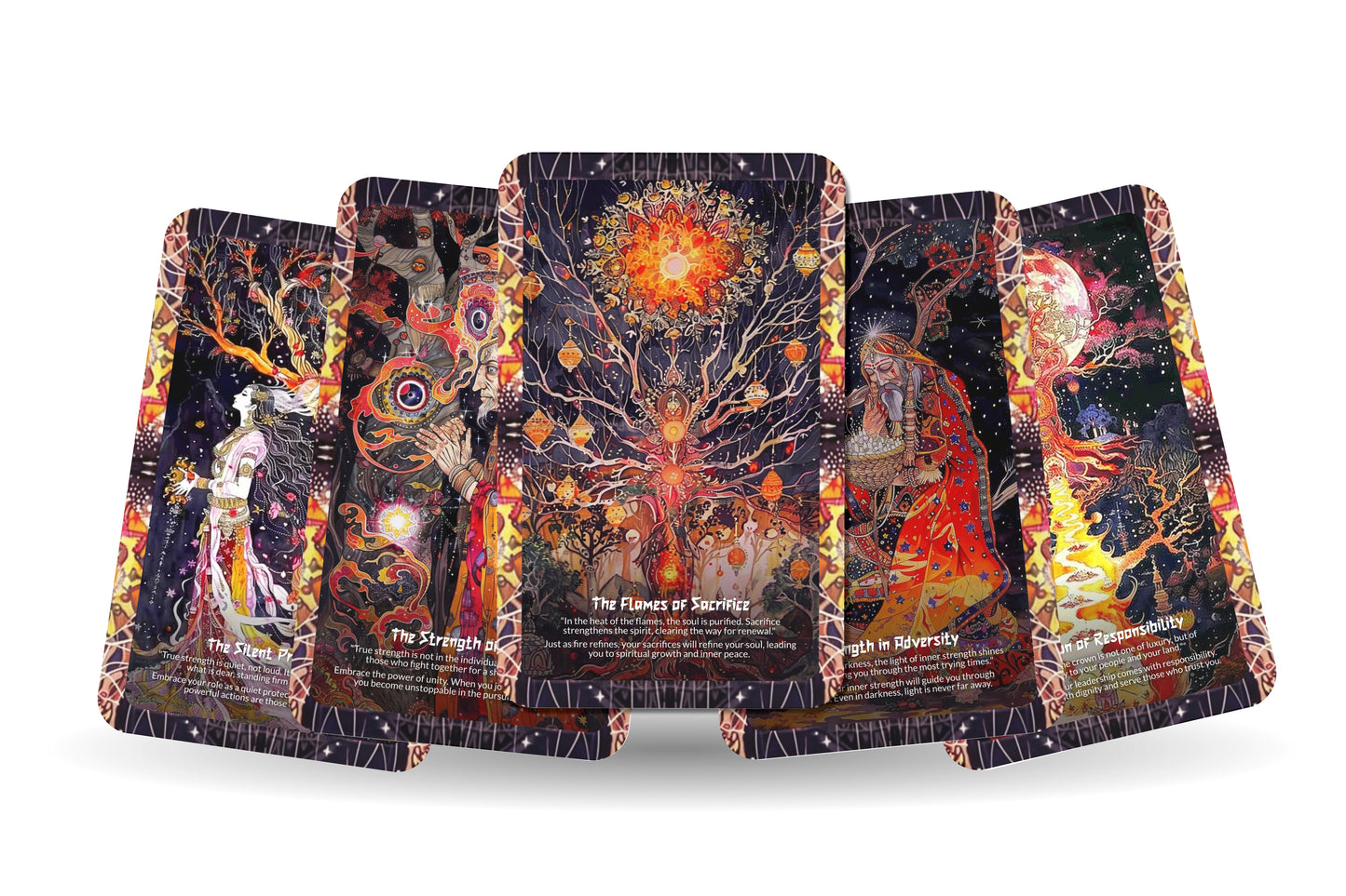 The Legend of Rani Padmini – A Warrior Queen Oracle Deck – 22 Oracle Cards – Flame of Rajasthan’s Honor