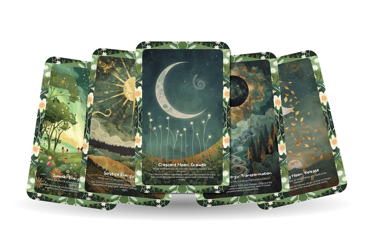 Cycles & Rhythms Insight Cards – Flow With Life’s Seasons – Align With Natural Energy Patterns 22-Card Deck