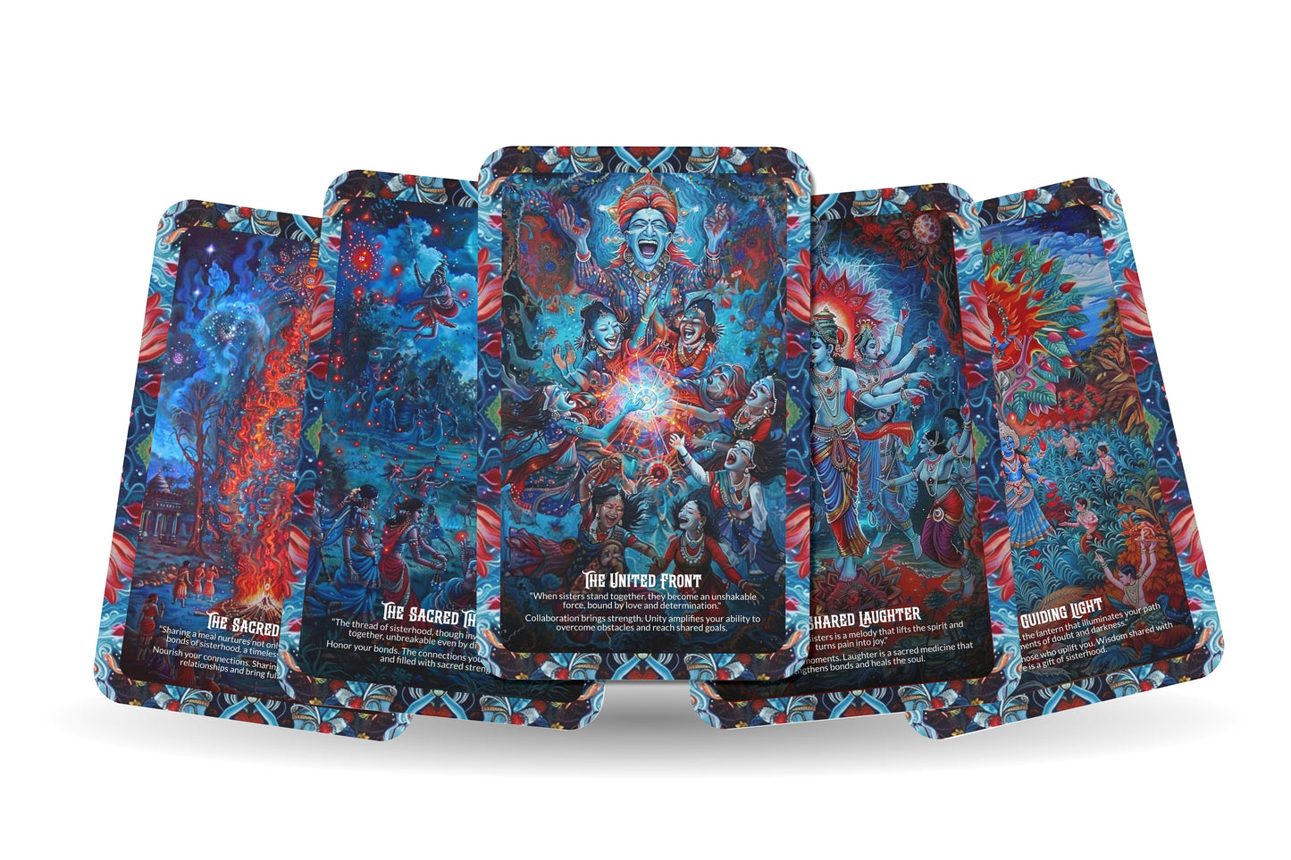 Sacred Sisterhood Oracle: Celebrate the power of feminine connection with this 22-card deck, nurturing sisterhood and inner wisdom.