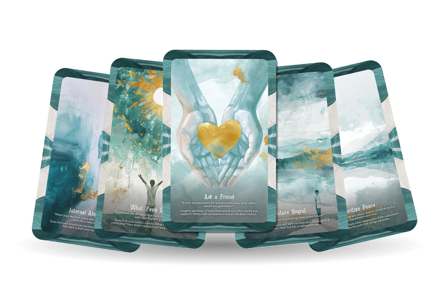 Aligned Decisions Insight Deck – Tune Into Inner Clarity – Make Empowered Choices 22-Card Deck