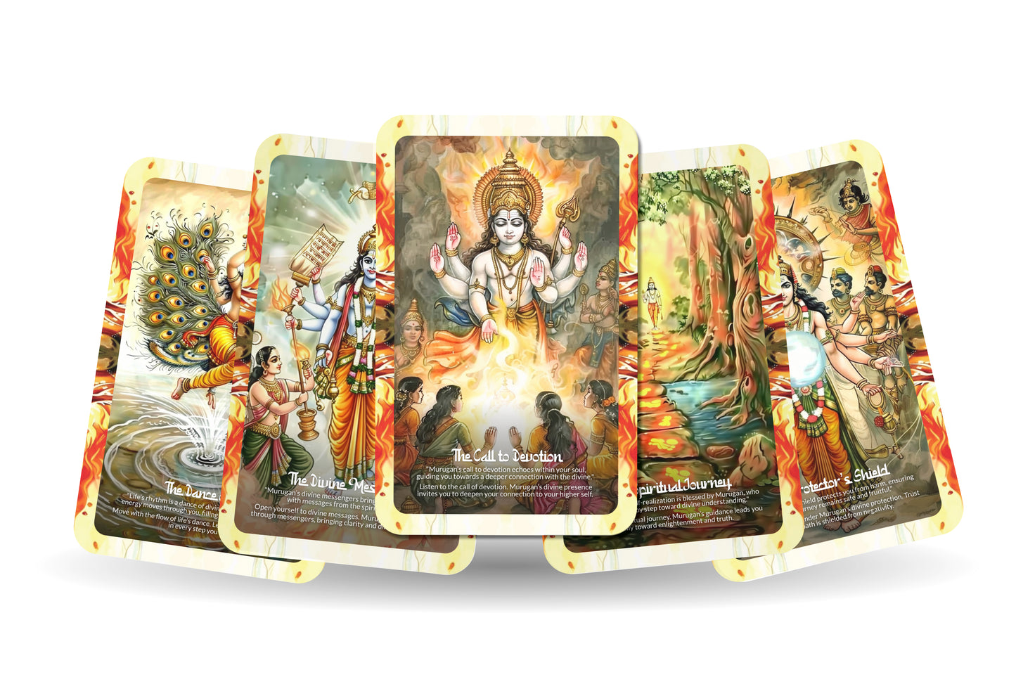 Sundara Murugan Oracle: Embark on a journey of spiritual growth and self-discovery with this 22-card deck, inspired by the divine wisdom of Sundara Murugan.