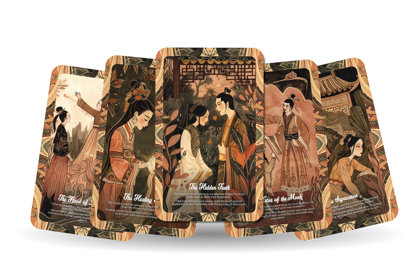 The Legend of the White Snake - 22 Oracle Cards - Explore Love, Transformation, and Spiritual Mysteries