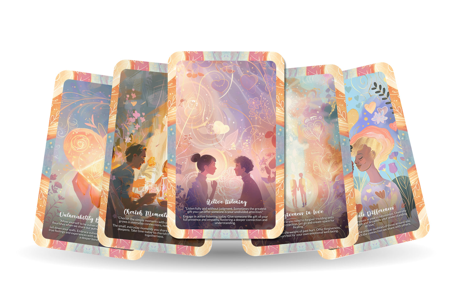 Love & Connection Oracle – Deepen Romantic Bonds – Heartfelt Wisdom & Spiritual Love 22-Card Deck