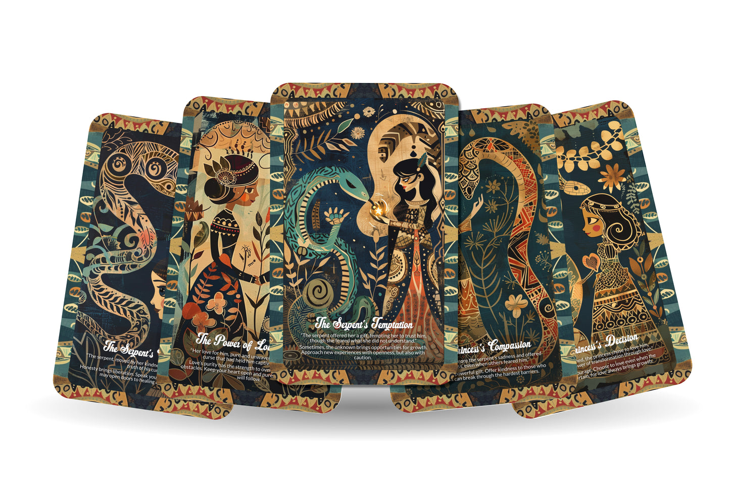 The Green Serpent - 22 Oracle Cards - Transform Through Renewal and Deep Wisdom