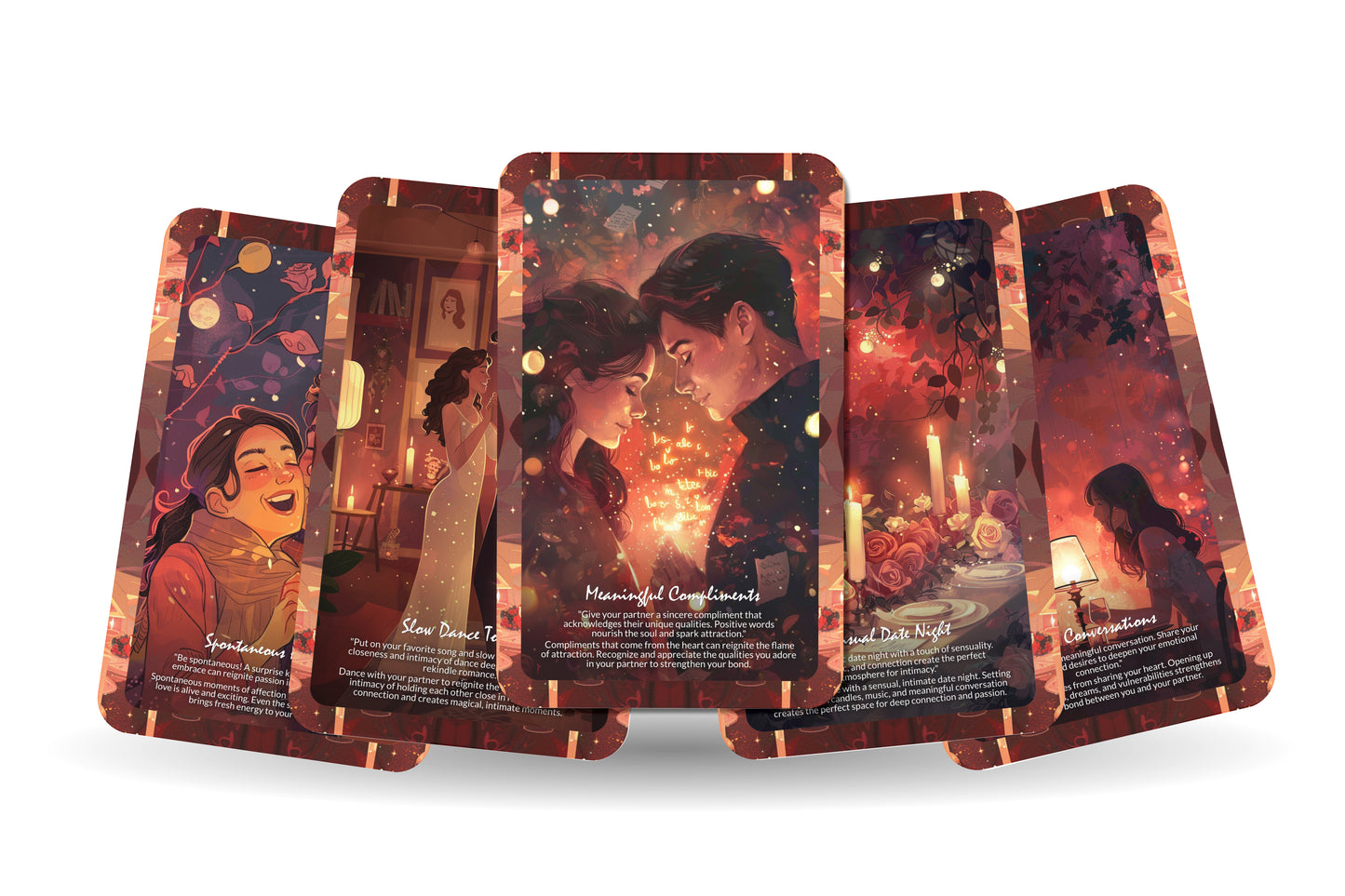 Rekindling Romance Oracle – Reignite Passion & Intimacy – Reconnect With Heart & Soul 22-Card Deck
