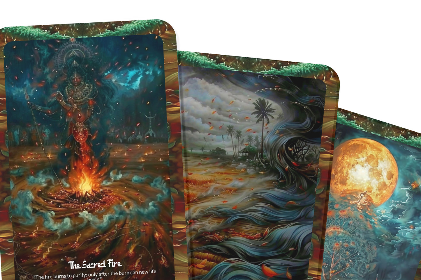 The Jhum Cultivation Ritual – A Sacred Land Oracle Deck – 22 Oracle Cards – Tribal Earth Wisdom of the Northeast