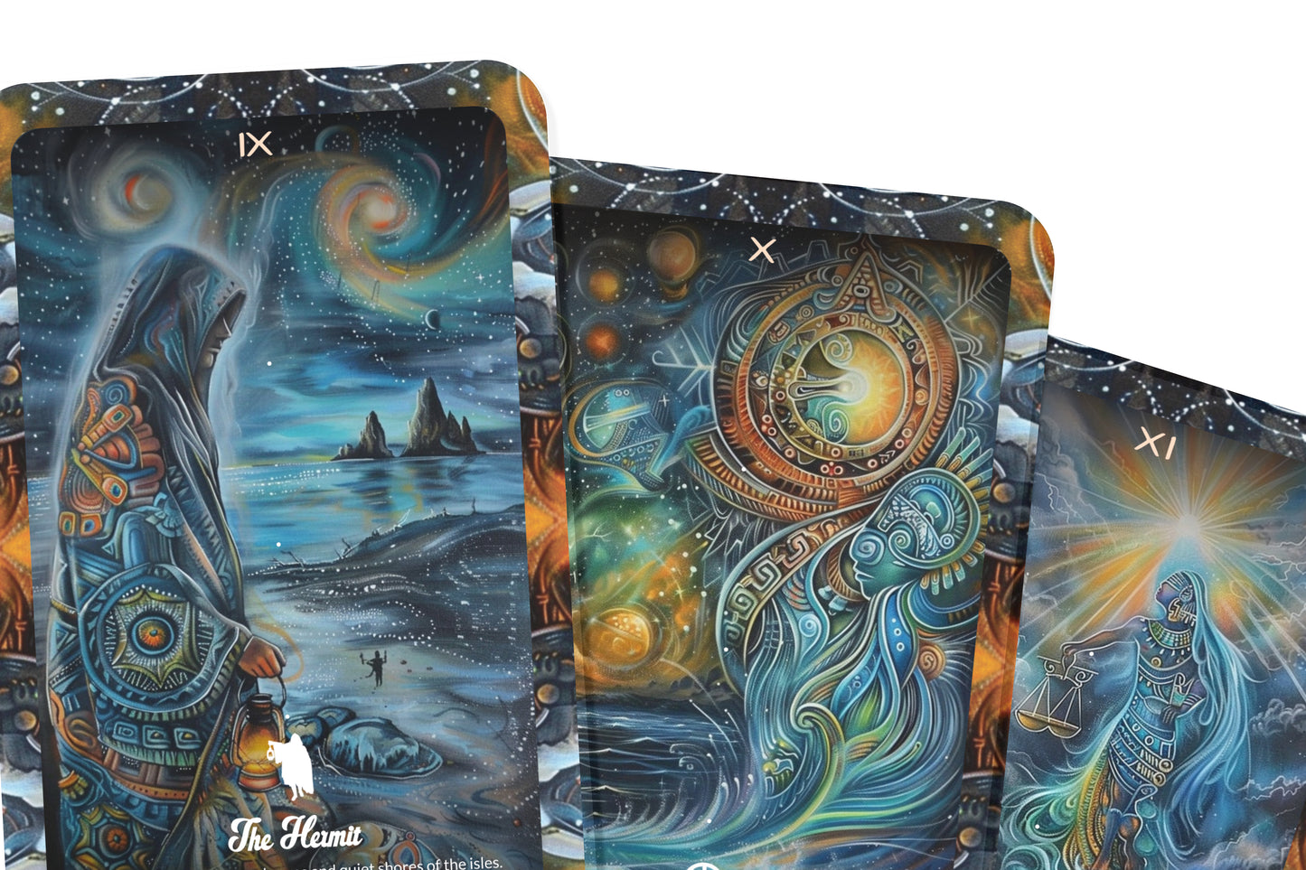 The Ancient Isles Tarot - Major Arcana - Navigate the Waters of Time - Discovery and Reflection