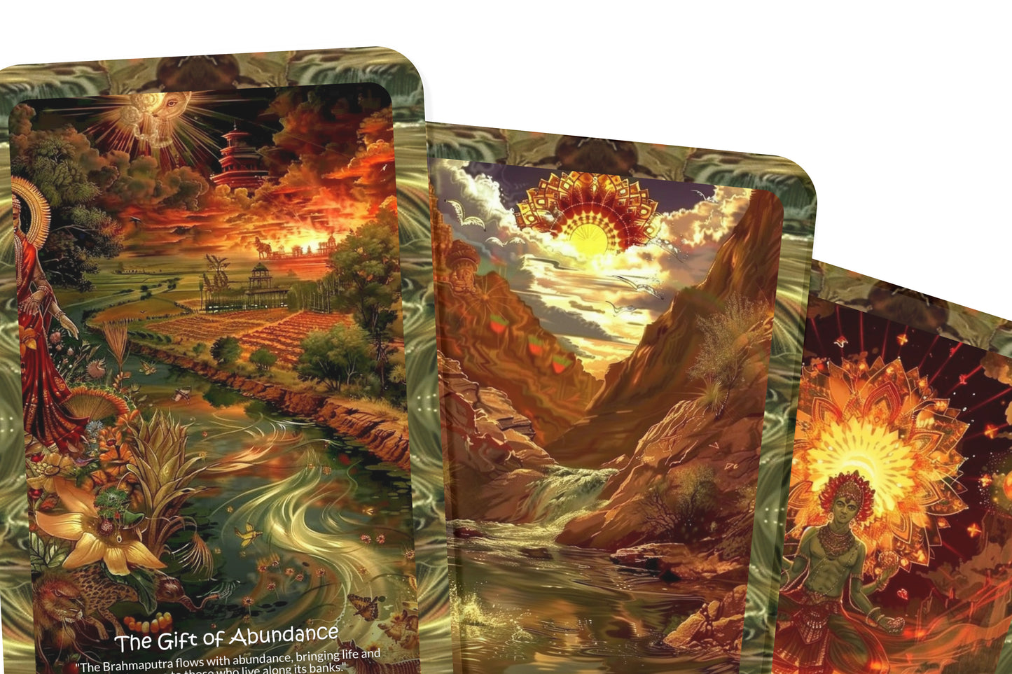 The Sacred Flow of the Brahmaputra – A River Spirit Oracle Deck – 22 Oracle Cards – Himalayan Water Wisdom