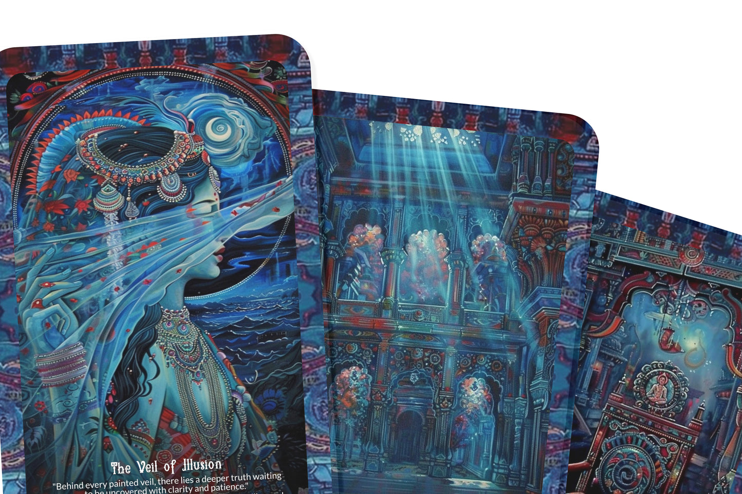 The Painted Havelis Oracle – A Wall Story Oracle Deck – 22 Oracle Cards – Rajasthan’s Living Frescoes