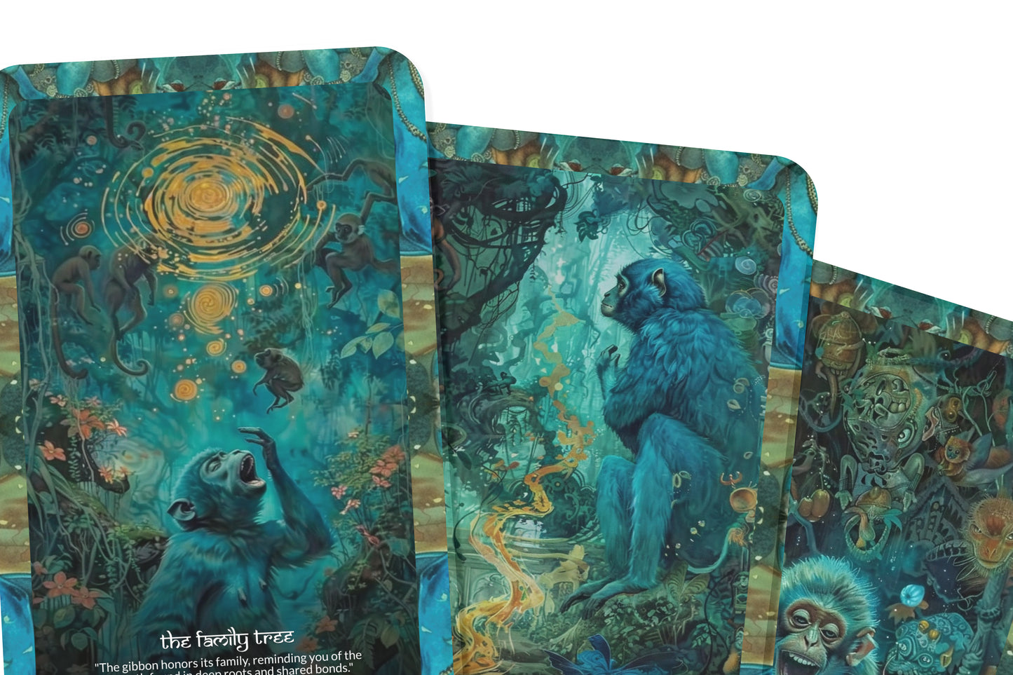 The Voice of the Hoolock Gibbon – A Primal Spirit Oracle Deck – 22 Oracle Cards – Mystical Calls of Arunachal