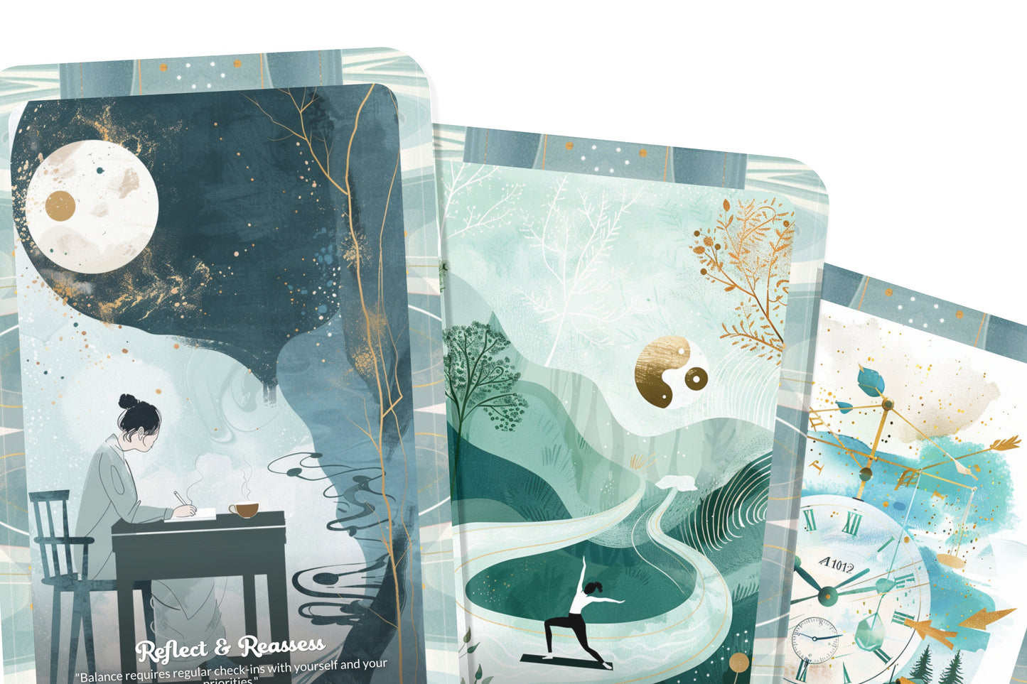 Equilibrium Life Balance Oracle – Find Harmony Within – Mind, Body & Spirit Alignment 22-Card Deck