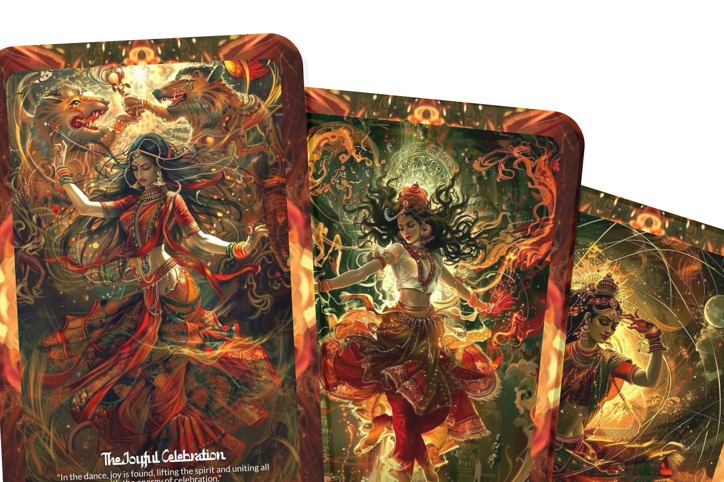 The Bhil Tribe’s Spirit Dancer Madhya Pradesh Oracle: Connect with the vibrant spirit of the Bhil tribe with this 22-card deck, inspiring creativity, self-expression, and cultural heritage.