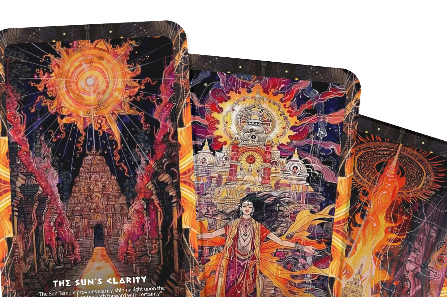 The Keeper of the Sun Temple – A Solar Spirit Oracle Deck – 22 Oracle Cards – Konark’s Divine Light