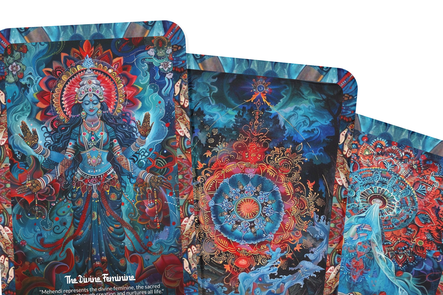 The Mehendi Oracle – A Ritual Beauty Oracle Deck – 22 Oracle Cards – Sacred Adornments of India